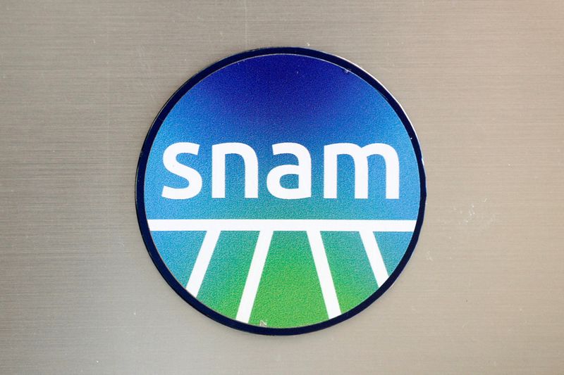 Il logo Snam a Roma