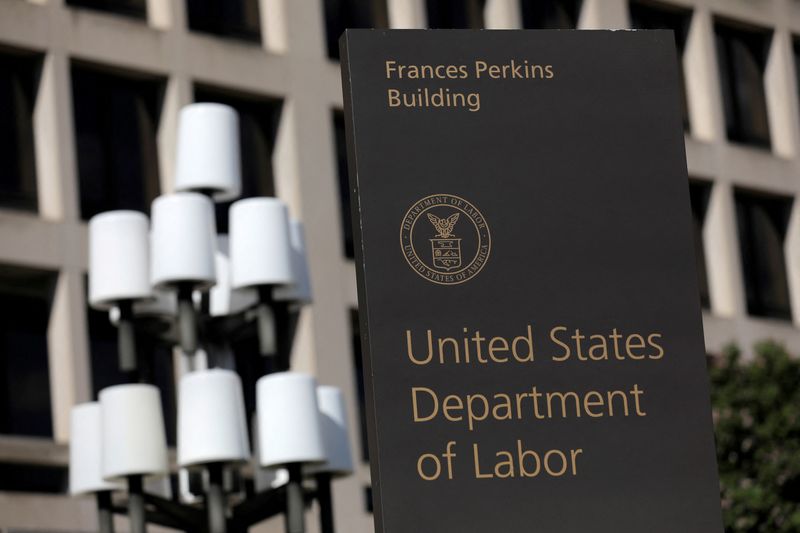 FILE PHOTO: The United States Department of Labor is seen in Washington, D.C., U.S.