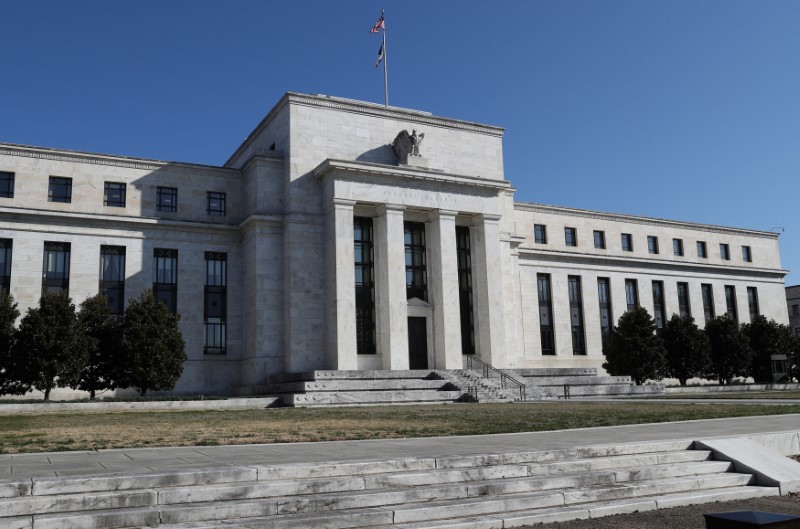 FILE PHOTO: Federal Reserve Board building on Constitution Avenue is pictured in Washington