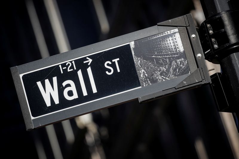 Il cartello stradale di Wall Street nel distretto finanziario di New York