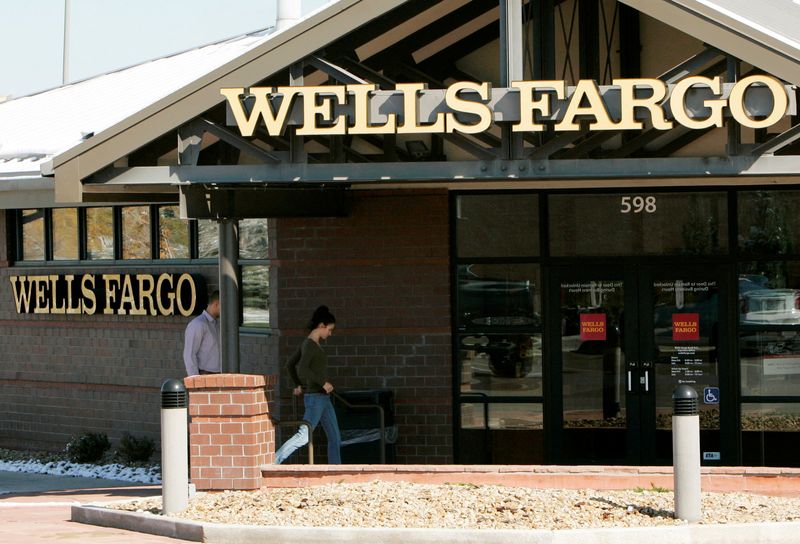 FILE PHOTO: A Wells Fargo bank branch in suburban Denver