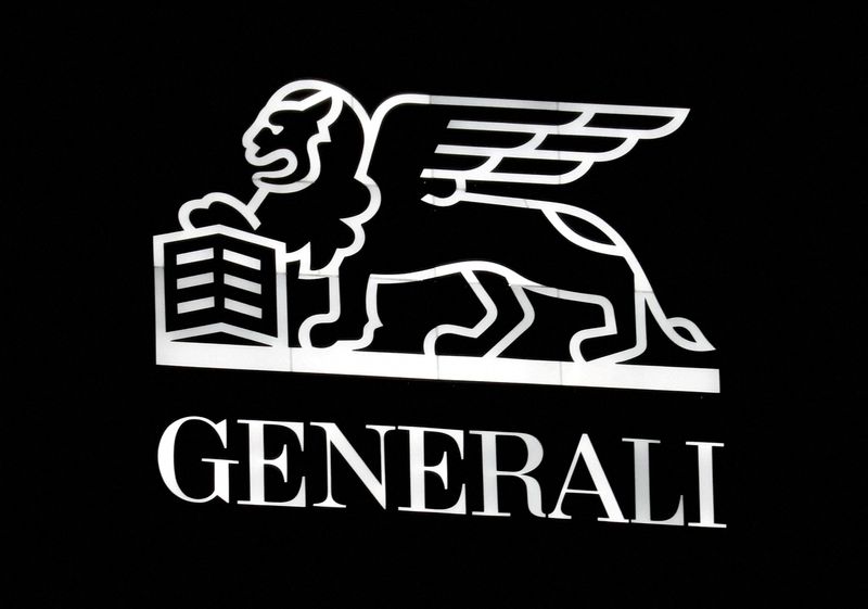 FILE PHOTO: The Generali logo is seen at the company's building in Milan, Italy