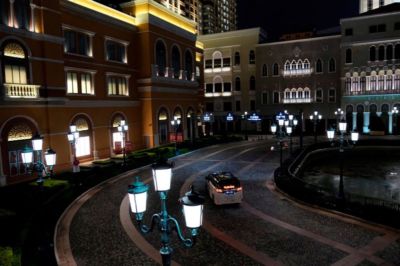 A general view shows the Venetian Macao casino and hotel, following the coronavirus outbreak in Macau