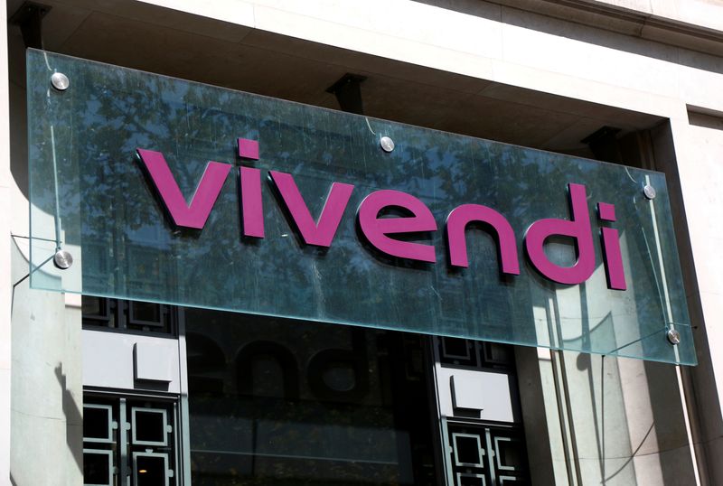FILE PHOTO: French media giant Vivendi logo in Paris