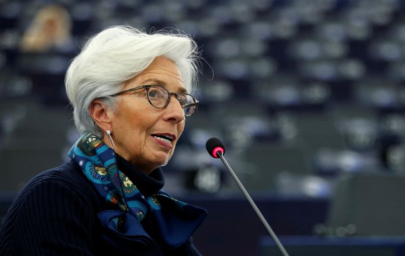 European Central Bank President Lagarde addresses the European Parliament in Strasbourg