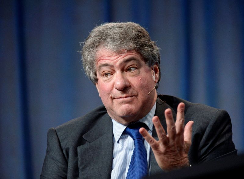 FILE PHOTO: Leon Black, Chairman and CEO Apollo Global Management, LLC, takes part in Private Equity: Rebalancing Risk session during the 2014 Milken Institute Global Conference in Beverly Hills