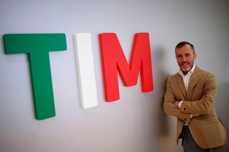 Il Direttore Generale di Tim Pietro Labriola posa per un ritratto a Roma