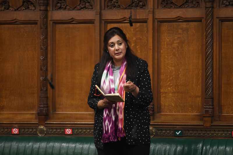 FILE PHOTO: MP Nusrat Ghani speaks in Parliament in London
