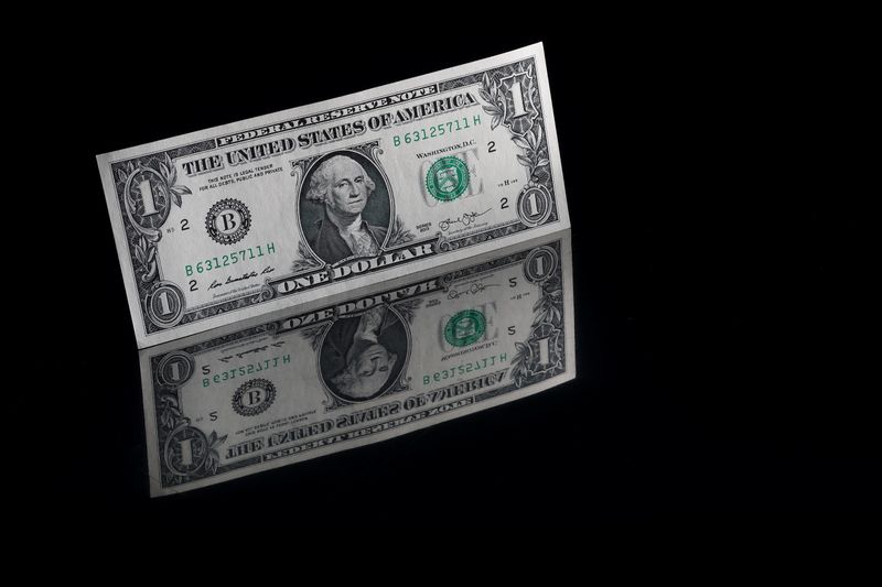 FILE PHOTO: A U.S. one dollar banknote is seen in this illustration