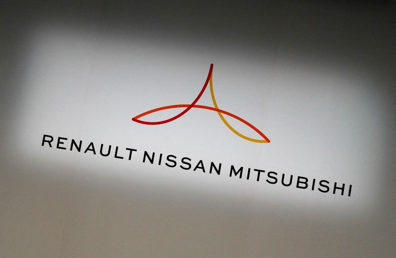 ARCHIV: Das Logo der Renault-Nissan-Mitsubishi-Allianz, Yokohama, Japan, 12. März 2019. REUTERS/Kim Kyung-Hoon