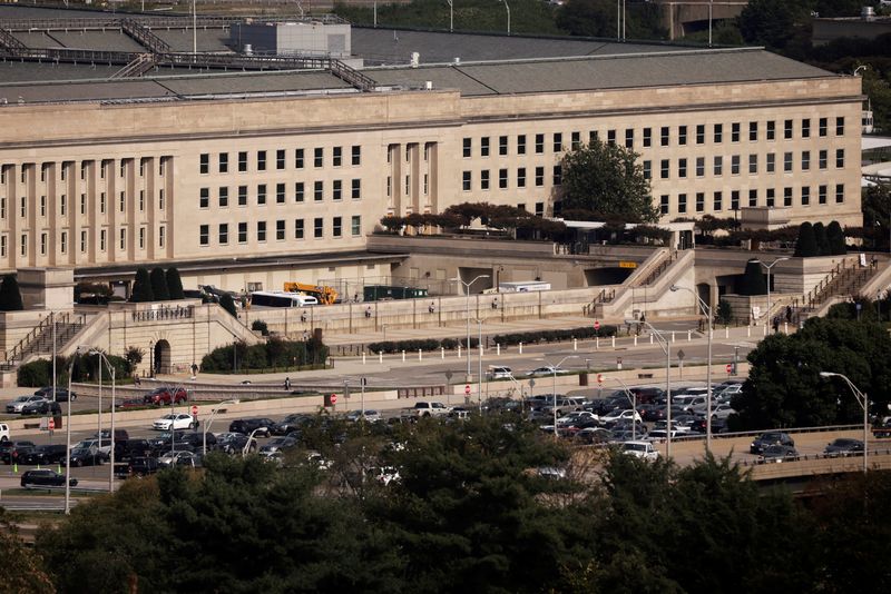 FILE PHOTO: The Pentagon building is seen in Arlington, Virginia, U.S.