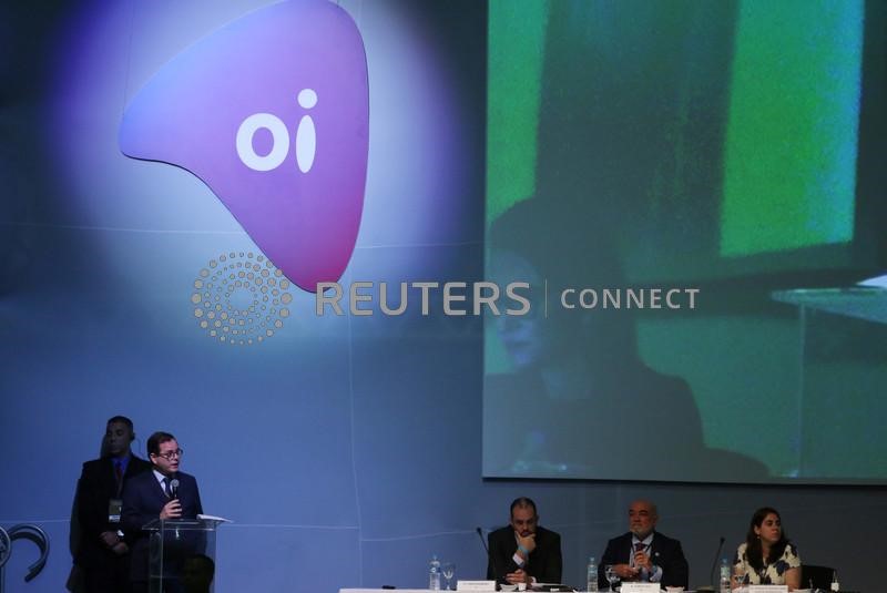 Brazilian telecommunications firm Oi SA officials and representatives of creditors attend the Oi's General Creditors' Meeting in Rio de Janeiro