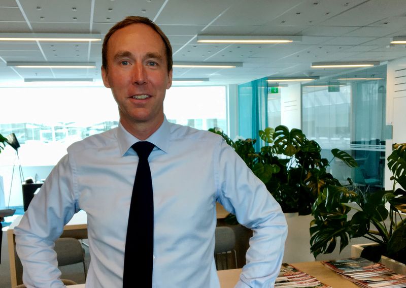 FILE PHOTO: Securitas CEO Ahlqvist poses for a picture in Stockholm