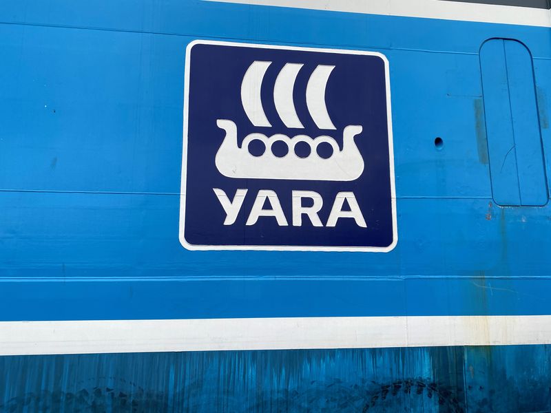 Yara Birkeland, the world's first fully electric and autonomous container vessel, is moored in Oslo
