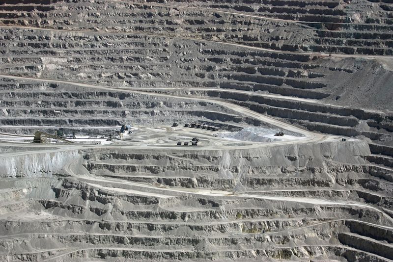 FILE PHOTO: File Photo: A view of the BHP Billiton's Escondida, the world's biggest copper mine, in northern Chile, in Antofagasta