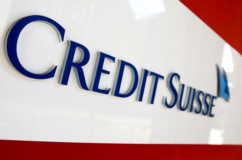 Il logo Credit Suisse a Zurigo