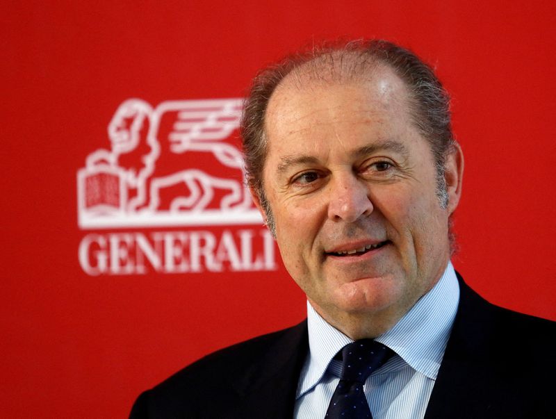 FILE PHOTO: Philippe Donnet, CEO of the Italian insurance company Generali, is seen before shareholders meeting in Trieste