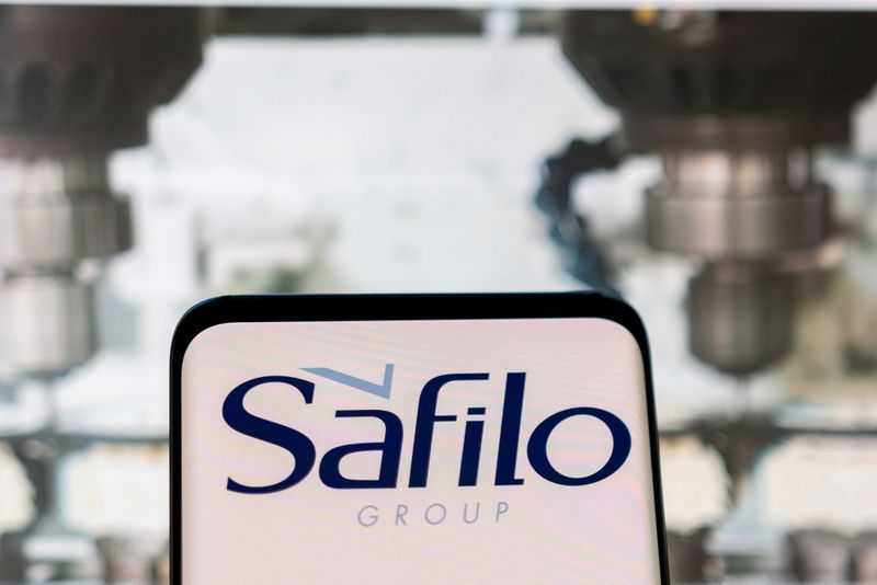 Illustration shows Safilo logo