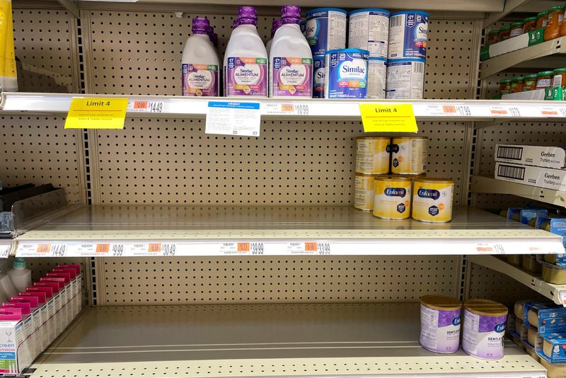 FILE PHOTO: Nationwide shortage of infant formula continues in Medford