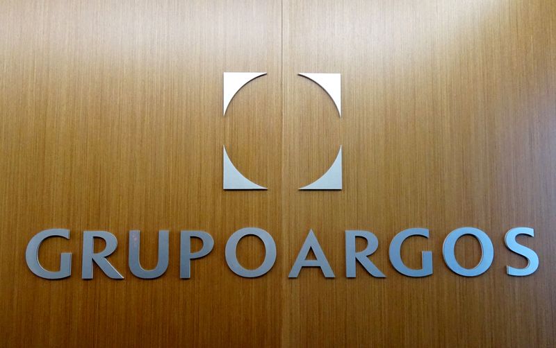 FILE PHOTO: The logo of Grupo Argos is seen in Medellin