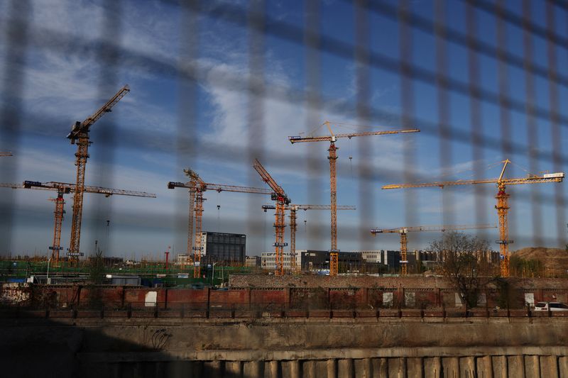 Construction site is pictured in Beijing