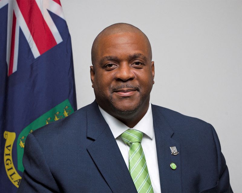 FILE PHOTO: British Virgin Islands Premier Andrew Fahie poses in an undated photograph