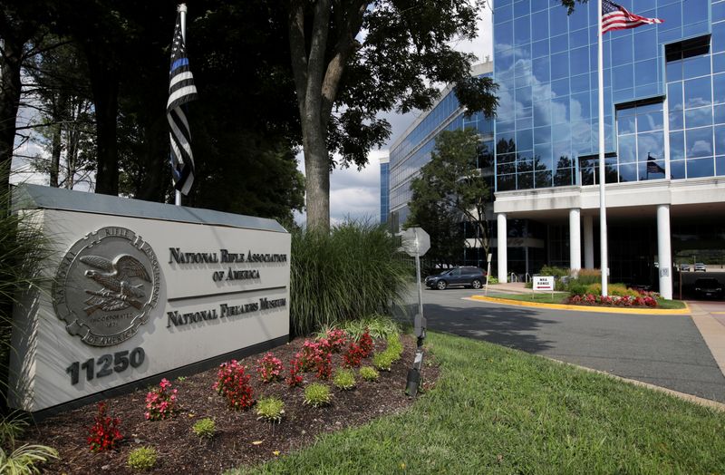 FILE PHOTO: A general view shows the National Rifle Association (NRA) headquarters, in Fairfax