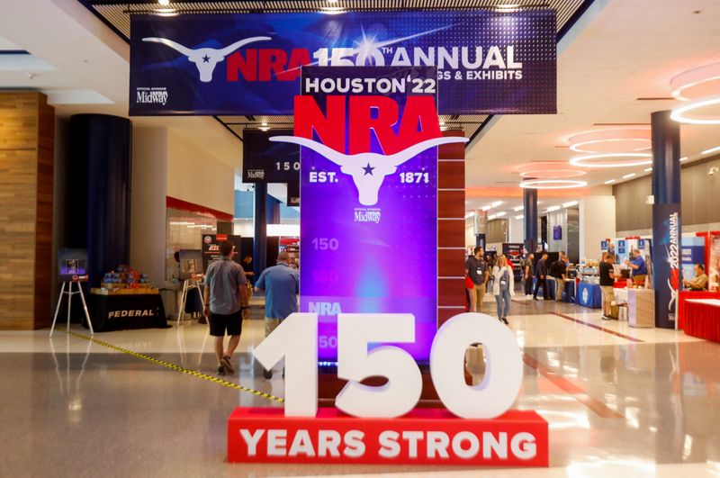 Houston hosts NRA convention days after school massacre
