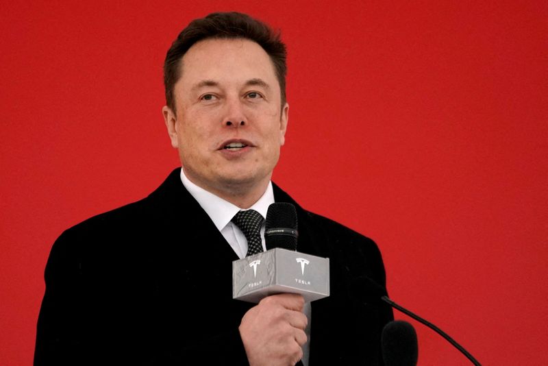 Il Ceo di Tesla Elon Musk a Shanghai