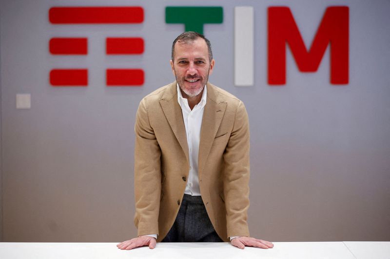 FILE PHOTO: TIM General Manager Pietro Labriola poses for a portrait in Rome