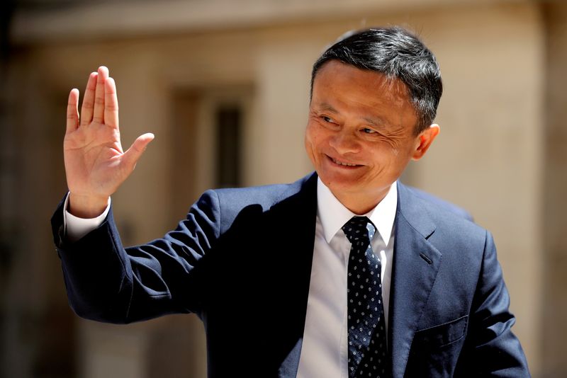 Photo d'archive de Jack Ma à Paris, en France