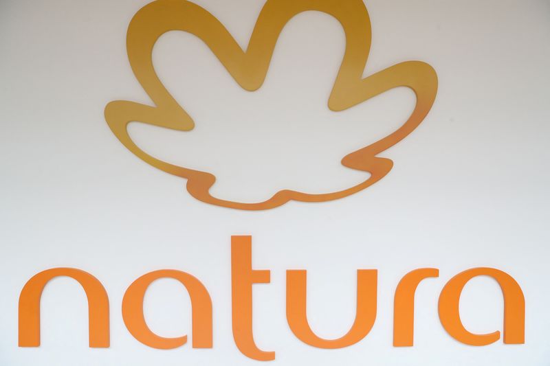FILE PHOTO: The logo of Natura is picture at the company headquarters in Sao Paulo