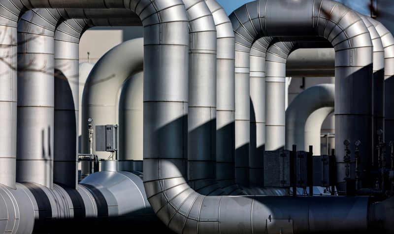 Gasdotti presso un impianto 'Nord Stream 1' a Lubmin, in Germania