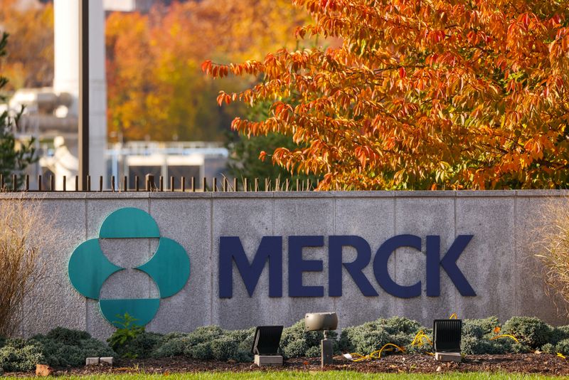 FILE PHOTO: Signage is seen at the Merck & Co. headquarters in Kenilworth, New Jersey