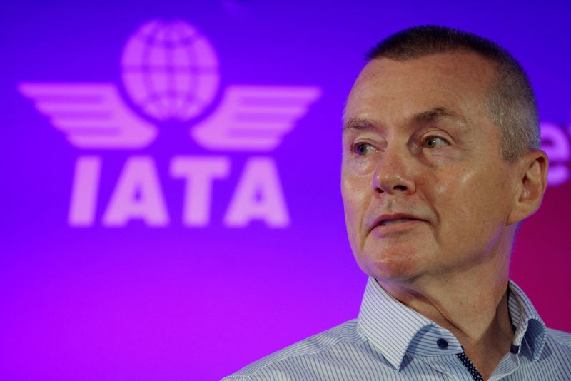 FILE PHOTO: Willie Walsh, Director General of the International Air Transport Association, takes part in a panel discussion