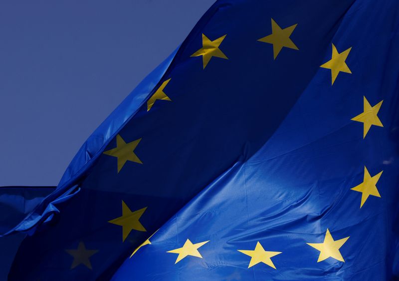 Bandiera dell'Unione europea a Bruxelles, in Belgio