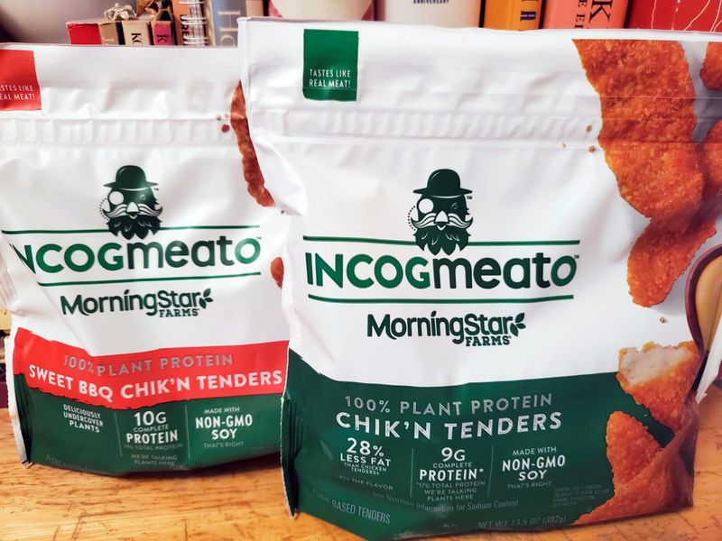 Frozen plant-based 'chicken tenders' made by MorningStar Farms