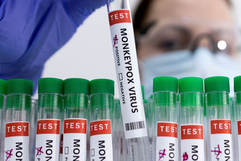 FILE PHOTO: Illustration shows test tubes labelled 