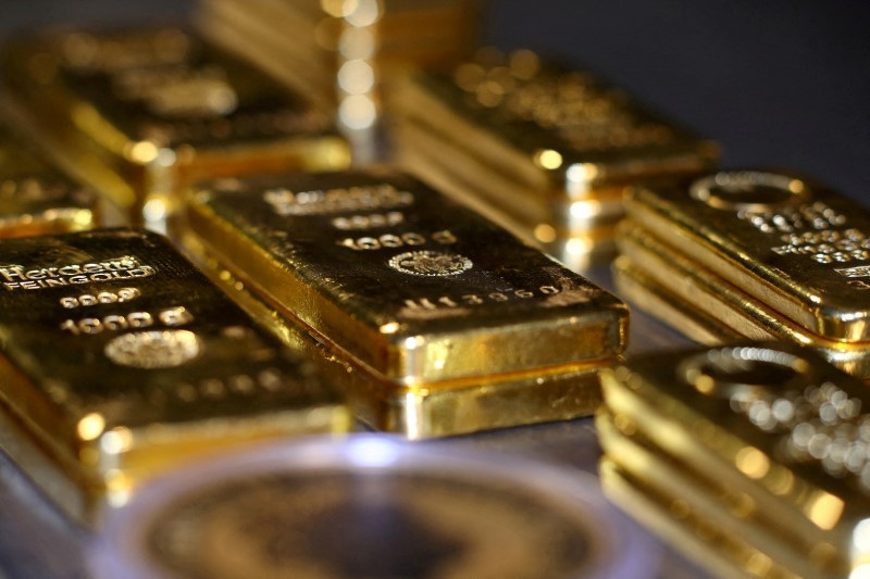 Imagen de archivo de lingotes de oro y monedas en una cámara de seguridad de la firma Pro Aurum en Múnich, Alemania.