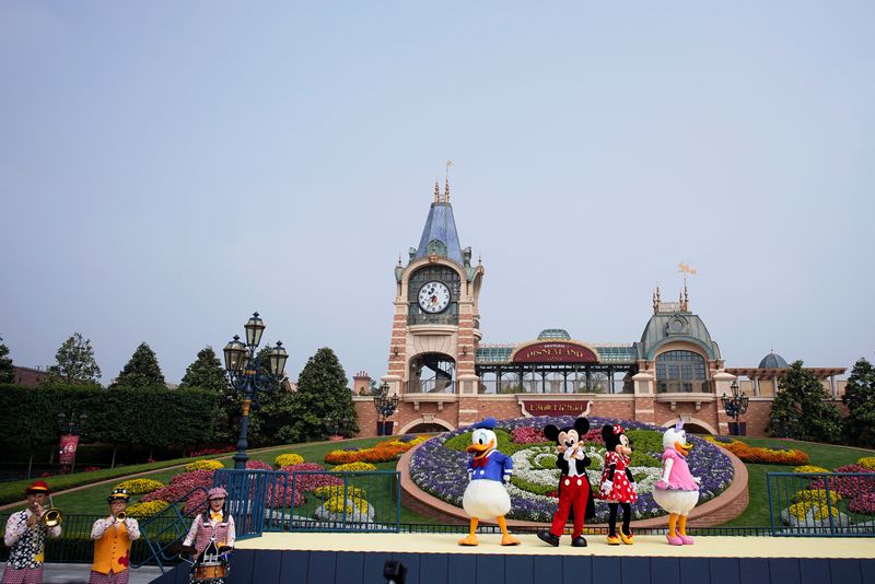 FILE PHOTO: Performers are seen at the ceremony marking the reopening of Shanghai Disneyland