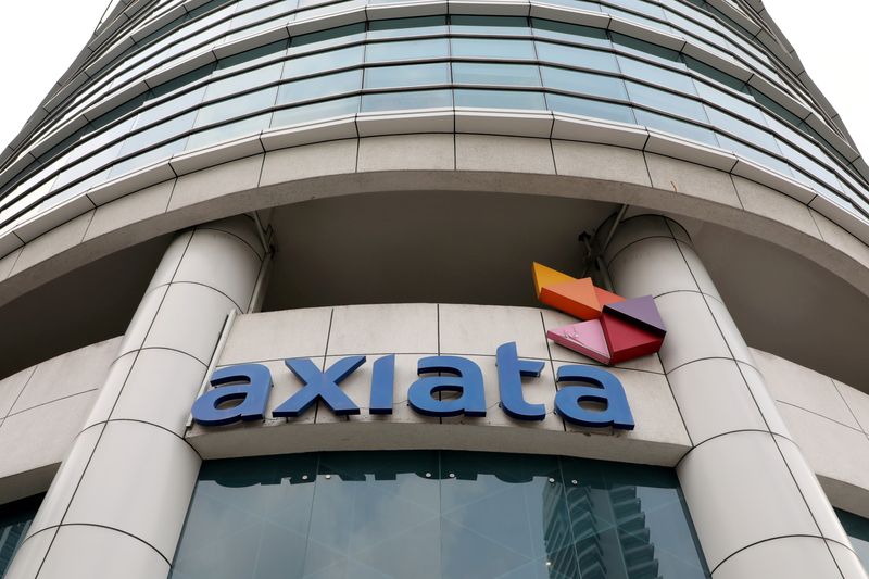 FILE PHOTO: A general view of the Axiata headquarters building in Kuala Lumpur