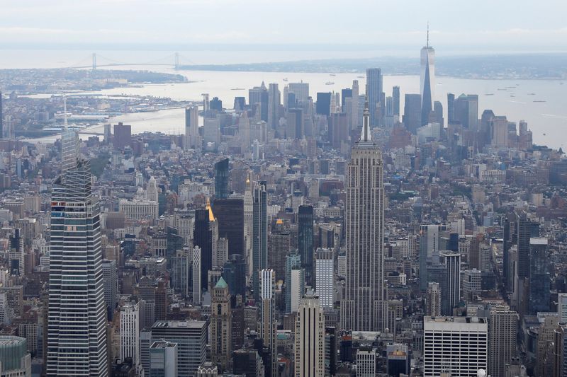 FILE PHOTO: The skyline is seen in Manhattan, New York City