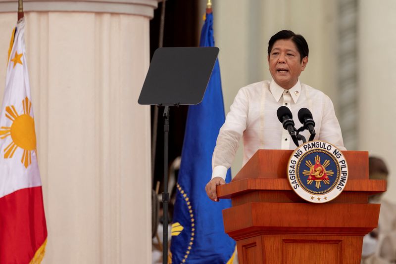 FILE PHOTO: Philippines swears in Ferdinand Marcos Jr as new president