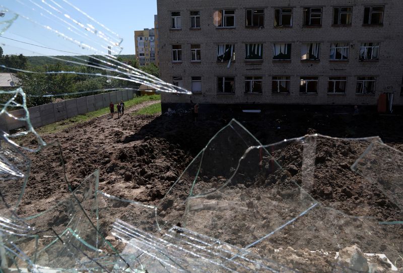 FILE PHOTO: Shelling in Kharkiv