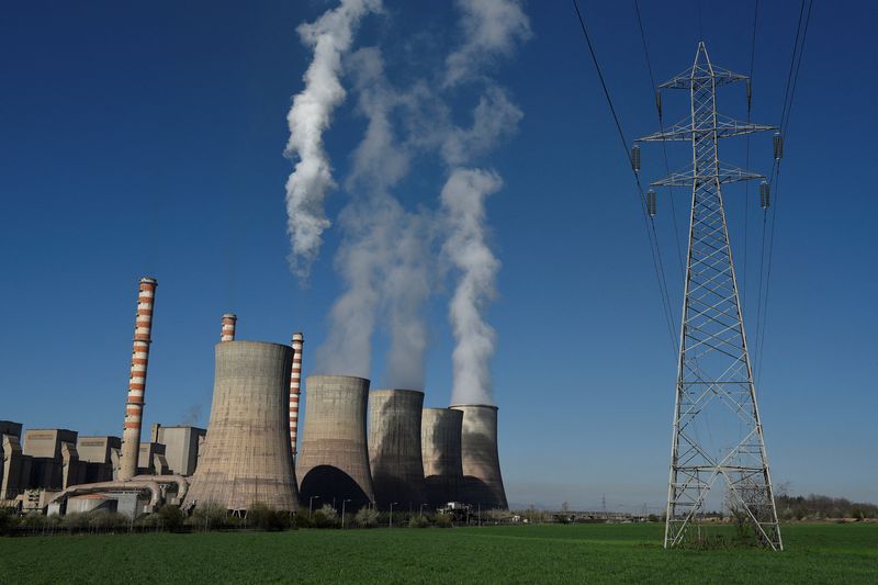 FILE PHOTO: A view of the coal-fired power station of the Public Power Corporation (PPC) near the northern town of Ptolemaida