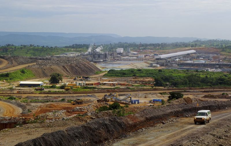 A view of processing facilities at Tenke Fungurume, a copper and cobalt mine northwest of Lubumbashi in Congo's copper-producing south