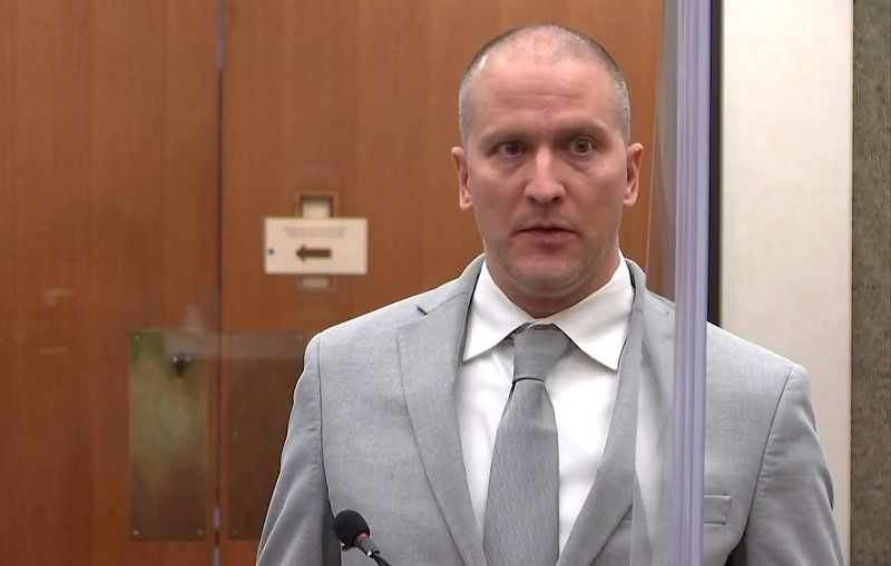FILE PHOTO: Former Minneapolis police officer Derek Chauvin is sentenced after being found guilty of the murder of George Floyd