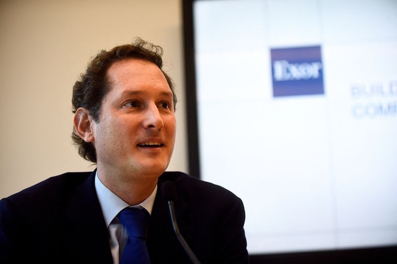 FILE PHOTO: Fiat Chairman Elkann attends investors day held by holding group in Turin
