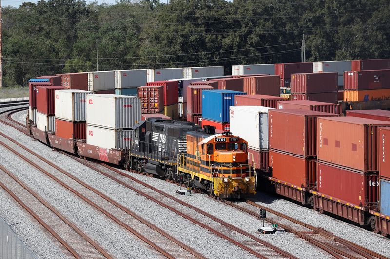 FILE PHOTO: Containers are stored at the Port of Savannah