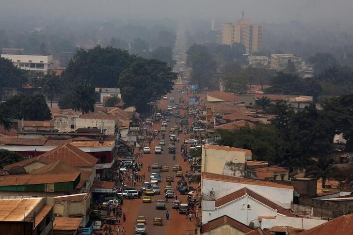 FILE PHOTO: A general view shows a part of the capital Bangui, Central African Republic
